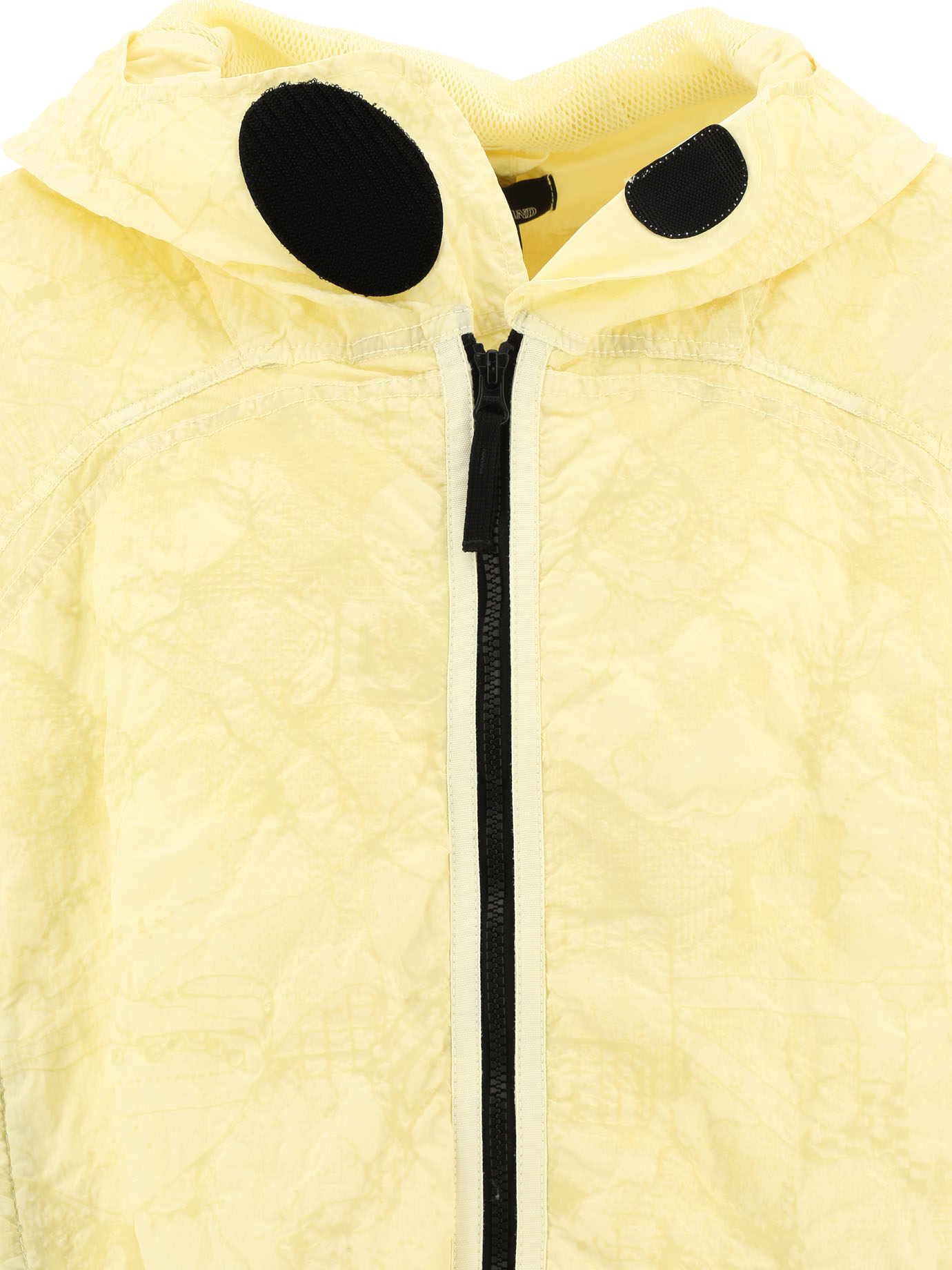 STONE ISLAND SHADOW PROJECT Yellow Nylon Metal Econyl windbreaker